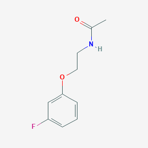molecular formula C10H12FNO2 B1439073 N-[2-(3-氟苯氧基)乙基]乙酰胺 CAS No. 1172811-59-4