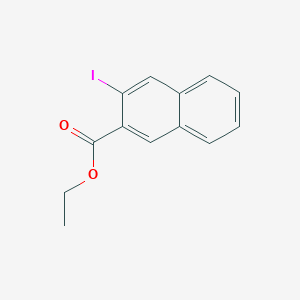 molecular formula C13H11IO2 B1439076 3-碘代-2-萘甲酸乙酯 CAS No. 1071583-34-0