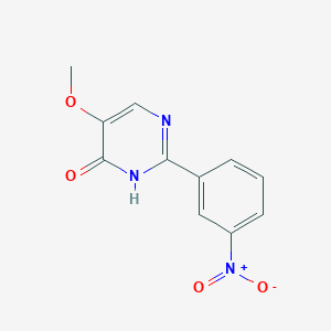 molecular formula C11H9N3O4 B1439079 5-Methoxy-2-(3-nitrophenyl)-4-pyrimidinol CAS No. 1147979-37-0