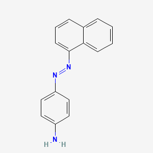 molecular formula C16H13N3 B14390808 4-[(E)-(Naphthalen-1-yl)diazenyl]aniline CAS No. 87437-31-8