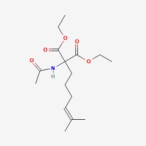 molecular formula C16H27NO5 B14390816 Diethyl acetamido(5-methylhex-4-en-1-yl)propanedioate CAS No. 88238-56-6