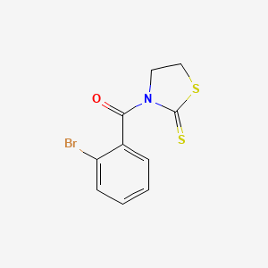 molecular formula C10H8BrNOS2 B1439082 3-(2-Bromobenzoyl)-1,3-thiazolidine-2-thione CAS No. 900587-04-4