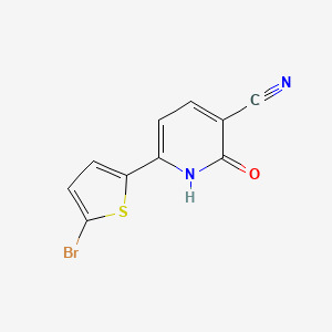 molecular formula C10H5BrN2OS B1439083 6-(5-bromothiophen-2-yl)-2-oxo-1H-pyridine-3-carbonitrile CAS No. 1144460-95-6