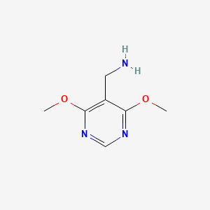 molecular formula C7H11N3O2 B1439084 (4,6-二甲氧基嘧啶-5-基)甲胺 CAS No. 1118786-90-5