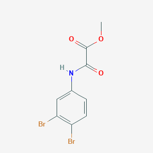 molecular formula C9H7Br2NO3 B14390870 Methyl (3,4-dibromoanilino)(oxo)acetate CAS No. 87967-31-5