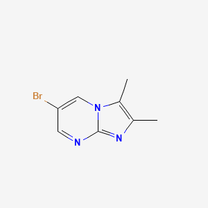 molecular formula C8H8BrN3 B1439088 6-Bromo-2,3-dimethylimidazo[1,2-a]pyrimidine CAS No. 1111638-07-3