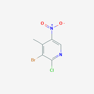 molecular formula C6H4BrClN2O2 B1439089 3-Bromo-2-chloro-4-methyl-5-nitropyridine CAS No. 1049706-73-1