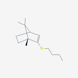 molecular formula C14H24S B14390899 (1R)-2-(Butylsulfanyl)-1,7,7-trimethylbicyclo[2.2.1]hept-2-ene CAS No. 88142-14-7