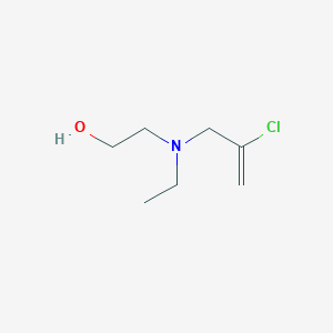 molecular formula C7H14ClNO B14390914 2-[(2-Chloroprop-2-en-1-yl)(ethyl)amino]ethan-1-ol CAS No. 89796-42-9