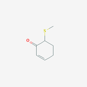 molecular formula C7H10OS B14390931 6-(Methylsulfanyl)cyclohex-2-en-1-one CAS No. 88491-13-8