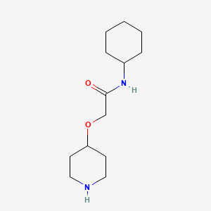 N-Cyclohexyl-2-(piperidin-4-yloxy)acetamide