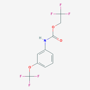 2,2,2-Trifluoroethyl 3-(trifluoromethoxy)phenylcarbamate