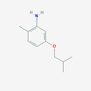 molecular formula C11H17NO B1439108 2-Methyl-5-(2-methylpropoxy)aniline CAS No. 918445-15-5