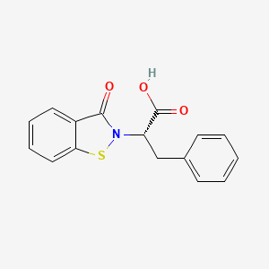 (2S)-2-(3-oxo-1,2-benzisothiazol-2(3H)-yl)-3-phenylpropanoic acid