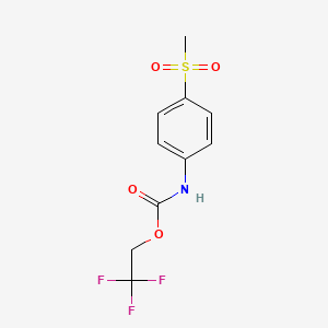 2,2,2-Trifluoroethyl 4-(methylsulfonyl)phenylcarbamate