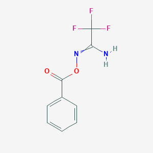 molecular formula C9H7F3N2O2 B14391105 N'-(Benzoyloxy)(trifluoro)ethanimidamide CAS No. 88326-84-5