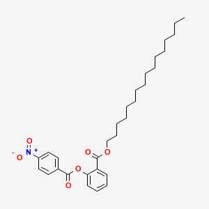molecular formula C30H41NO6 B14391116 Hexadecyl 2-[(4-nitrobenzoyl)oxy]benzoate CAS No. 89882-72-4