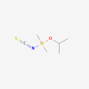molecular formula C6H13NOSSi B14391122 Isothiocyanato(dimethyl)[(propan-2-yl)oxy]silane CAS No. 90101-25-0