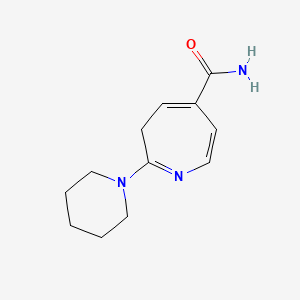 molecular formula C12H17N3O B14391130 2-(Piperidin-1-yl)-3H-azepine-5-carboxamide CAS No. 88609-09-0