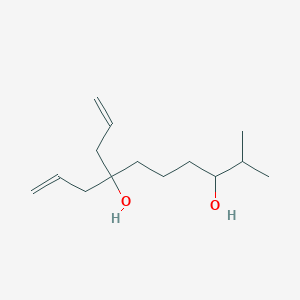 molecular formula C14H26O2 B14391138 7-Allyl-2-methyl-9-decene-3,7-diol CAS No. 87998-17-2