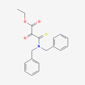 molecular formula C19H19NO3S B14391145 Ethyl 3-(dibenzylamino)-2-oxo-3-sulfanylidenepropanoate CAS No. 87898-82-6