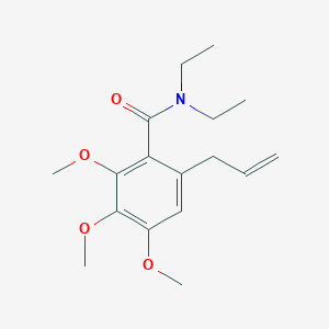molecular formula C17H25NO4 B14391172 N,N-Diethyl-2,3,4-trimethoxy-6-(prop-2-en-1-yl)benzamide CAS No. 88440-87-3