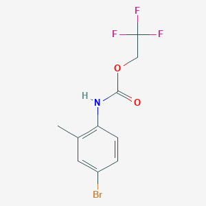 2,2,2-trifluoroethyl N-(4-bromo-2-methylphenyl)carbamate