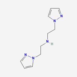 molecular formula C10H15N5 B14391214 Bis(2-(1h-pyrazol-1-yl)ethyl)amine CAS No. 88106-61-0