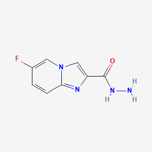 molecular formula C8H7FN4O B1439122 6-Fluoroimidazo[1,2-a]pyridine-2-carbohydrazide CAS No. 1135282-88-0
