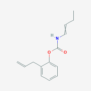 molecular formula C14H17NO2 B14391247 2-(Prop-2-en-1-yl)phenyl but-1-en-1-ylcarbamate CAS No. 88310-15-0