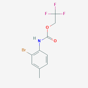 molecular formula C10H9BrF3NO2 B1439127 2,2,2-trifluoroethyl N-(2-bromo-4-methylphenyl)carbamate CAS No. 1087788-66-6
