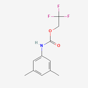 molecular formula C11H12F3NO2 B1439130 2,2,2-trifluoroethyl N-(3,5-dimethylphenyl)carbamate CAS No. 1087788-80-4