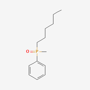molecular formula C13H21OP B14391318 Hexyl(methyl)oxo(phenyl)-lambda~5~-phosphane CAS No. 89438-79-9