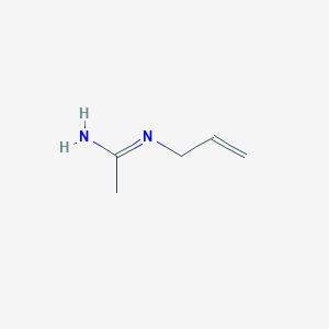 molecular formula C5H10N2 B14391330 (1E)-N'-(Prop-2-en-1-yl)ethanimidamide CAS No. 87996-19-8