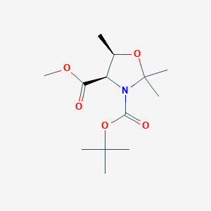 molecular formula C13H23NO5 B1439137 (4R,5R)-3-tert-Butyl 4-methyl 2,2,5-trimethyloxazolidine-3,4-dicarboxylate CAS No. 1393440-06-6