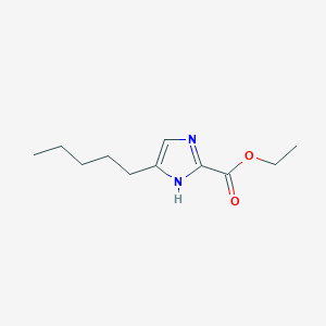 molecular formula C11H18N2O2 B14391370 ethyl 5-pentyl-1H-imidazole-2-carboxylate CAS No. 89994-86-5