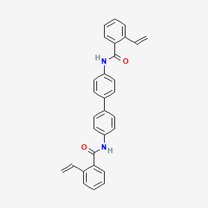 molecular formula C30H24N2O2 B14391384 N,N'-([1,1'-Biphenyl]-4,4'-diyl)bis(2-ethenylbenzamide) CAS No. 88280-70-0