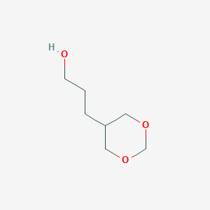 molecular formula C7H14O3 B14391394 3-(1,3-Dioxan-5-YL)propan-1-OL CAS No. 88416-52-8