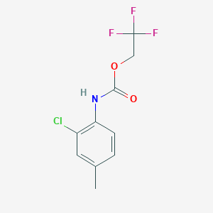 molecular formula C10H9ClF3NO2 B1439141 2,2,2-Trifluoroethyl 2-chloro-4-methylphenylcarbamate CAS No. 1087798-35-3
