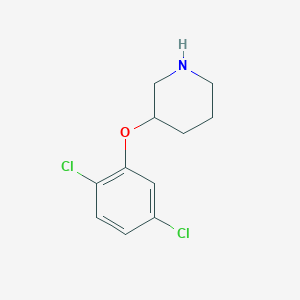 molecular formula C11H13Cl2NO B1439144 3-(2,5-Dichlorophenoxy)piperidine CAS No. 946759-06-4