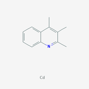 molecular formula C12H13CdN B14391467 Cadmium;2,3,4-trimethylquinoline CAS No. 88029-12-3
