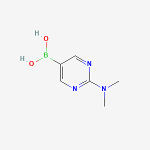 molecular formula C6H10BN3O2 B1439147 (2-(Dimethylamino)pyrimidin-5-yl)boronic acid CAS No. 756817-82-0