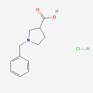 molecular formula C12H16ClNO2 B1439155 1-Benzylpyrrolidine-3-carboxylic acid hydrochloride CAS No. 608142-09-2