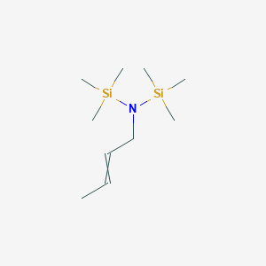molecular formula C10H25NSi2 B14391562 N-(But-2-en-1-yl)-1,1,1-trimethyl-N-(trimethylsilyl)silanamine CAS No. 90014-15-6