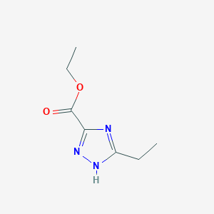 molecular formula C7H11N3O2 B1439160 Ethyl 3-ethyl-1H-1,2,4-triazole-5-carboxylate CAS No. 648430-81-3