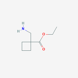 molecular formula C8H15NO2 B1439162 Ethyl 1-(aminomethyl)cyclobutanecarboxylate CAS No. 911060-83-8