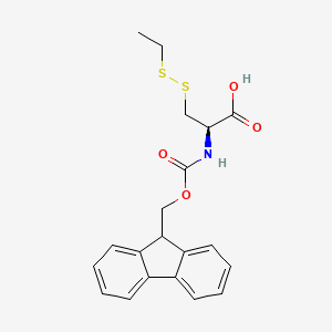 molecular formula C20H21NO4S2 B1439163 (2R)-3-(ethyldisulfanyl)-2-{[(9H-fluoren-9-ylmethoxy)carbonyl]amino}propanoic acid CAS No. 1208242-13-0