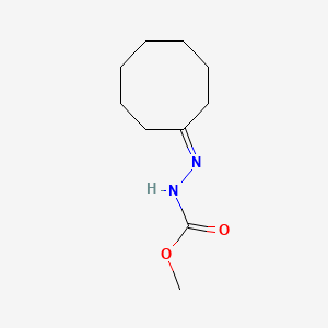 molecular formula C10H18N2O2 B14391637 Hydrazinecarboxylic acid, cyclooctylidene-, methyl ester CAS No. 88693-01-0