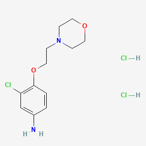 3-Chloro-4-[2-(4-morpholinyl)ethoxy]phenylamine dihydrochloride