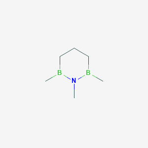 molecular formula C6H15B2N B14391657 1,2,6-Trimethyl-1,2,6-azadiborinane CAS No. 89992-16-5